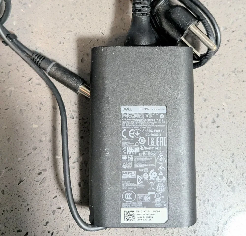 Dell LA65NM191 19.5V 3.34A 65W  Original AC Power Adapter Charger For Laptop
